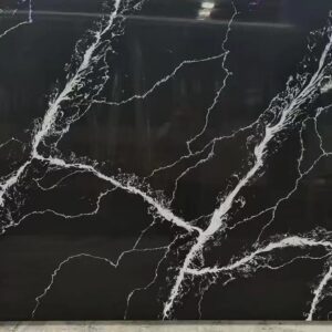 Bianco Nero NEW quartz slab