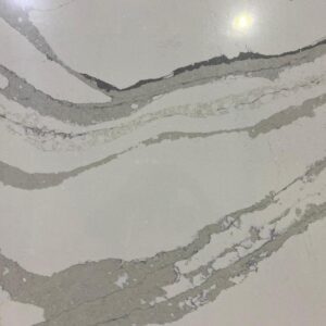 Everest White quartz slab