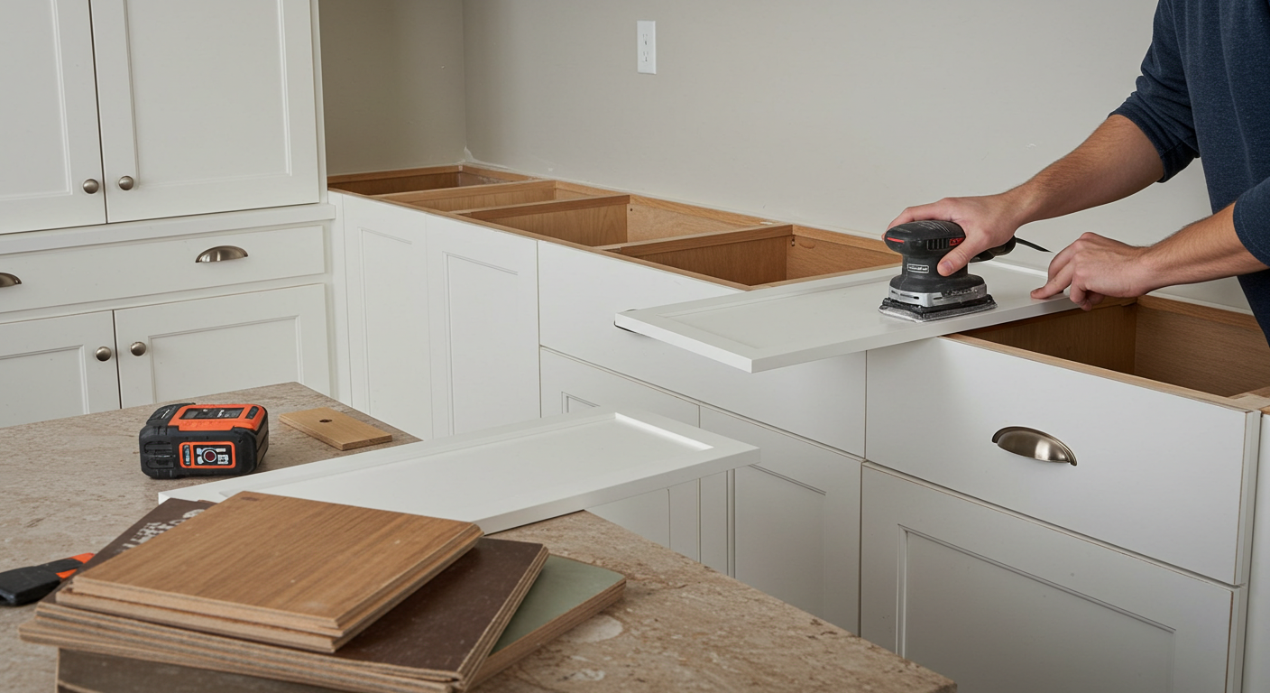 custom kitchen cabinet installation